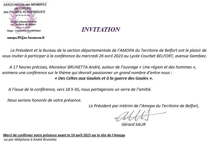 Invitation conference